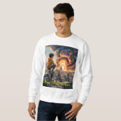 戦争ストップ – 感情的なアンチ戦争に対する抗議アートT-Sh スウェットシャツ (正面フル)