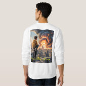 戦争ストップ – 感情的なアンチ戦争に対する抗議アートT-Sh スウェットシャツ (裏面フル)