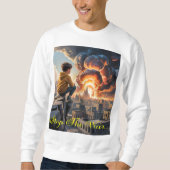 戦争ストップ – 感情的なアンチ戦争に対する抗議アートT-Sh スウェットシャツ (正面)