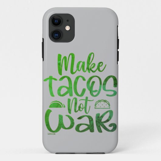 戦争タコスではなくタコスおもしろいを作る Case-Mate iPhoneケース (裏面)