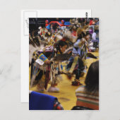 戦争ダンスのネイティブアメリカンの会合 ポストカード (正面/裏面)