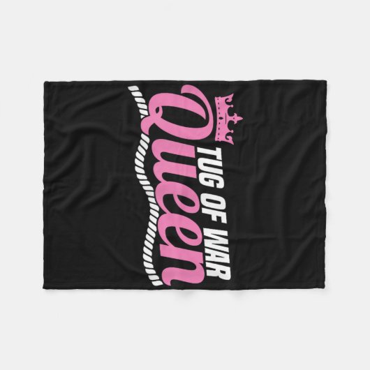 戦争ファンの綱引きのための戦争クイーンデザインの綱引き フリースブランケット (正面(横))