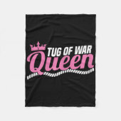 戦争ファンの綱引きのための戦争クイーンデザインの綱引き フリースブランケット (正面)