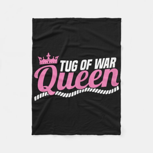 戦争ファンの綱引きのための戦争クイーンデザインの綱引き フリースブランケット (正面)