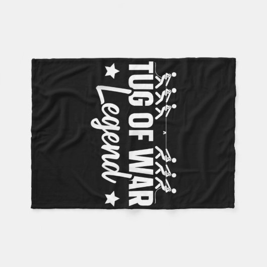 戦争ファンの綱引きの戦争の伝説のデザイン フリースブランケット (正面(横))