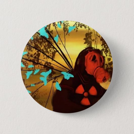 戦争ボタン 缶バッジ (正面)