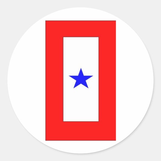 戦争マザーズ国旗1 ラウンドシール (正面)