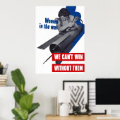 戦争中の女性 ポスター (ホームオフィス)