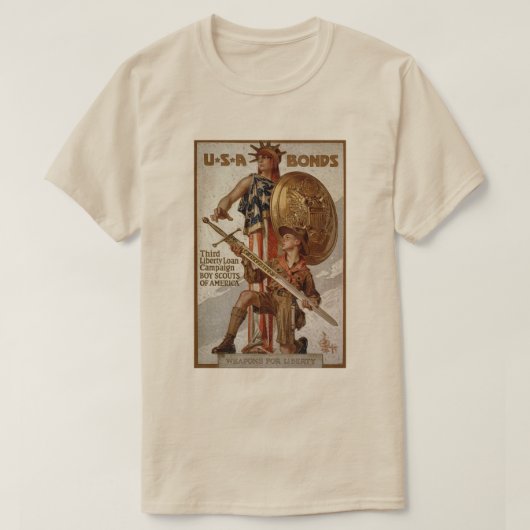 戦争債 Tシャツ (デザイン正面)