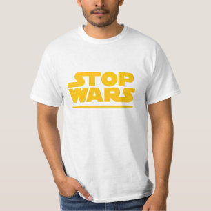 戦争反対パロディロゴ Tシャツ