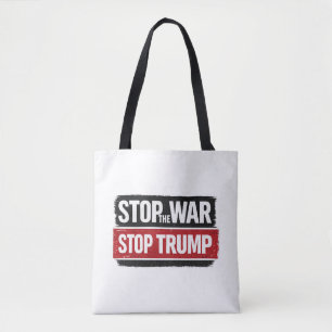 戦争反対 トランプ反対 トートバッグ