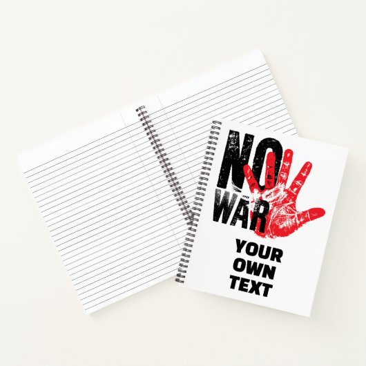 戦争反対！過激な反戦メッセージ！ ノートブック (内部)