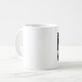 戦争反対!過激な時代のためのラディカルなデザイン! コーヒーマグカップ (正面左)