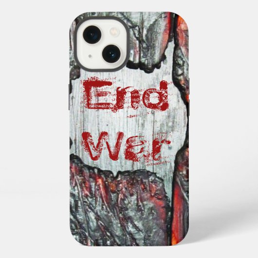 戦争反対 iPhoneケース (裏面)