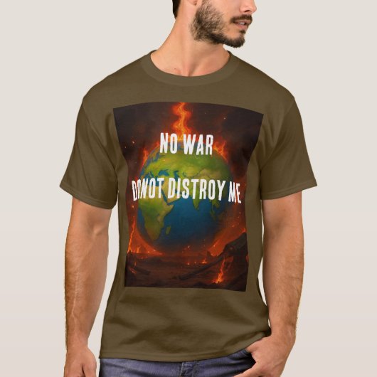 戦争反対 Tシャツ (正面)