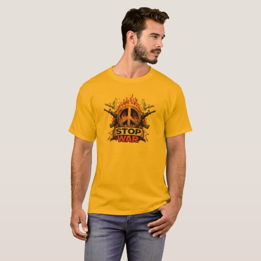 戦争反対 Tシャツ (正面フル)
