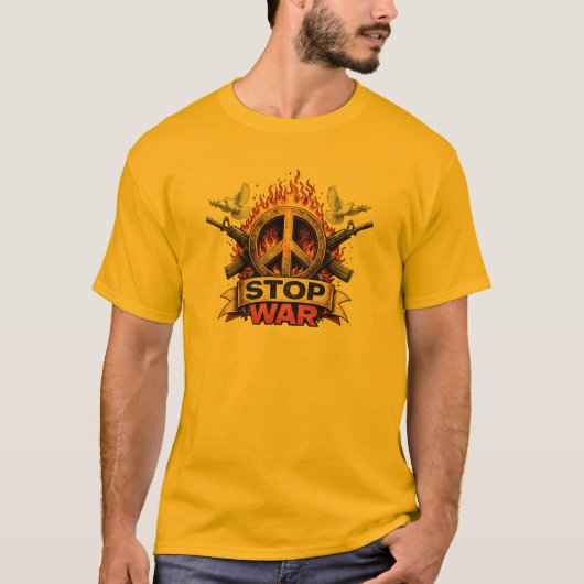 戦争反対 Tシャツ (正面)