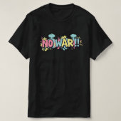 戦争反対 Tシャツ (デザイン正面)