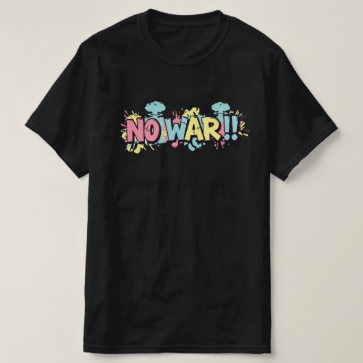 戦争反対 Tシャツ (デザイン正面)