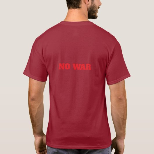 戦争反対 Tシャツ (裏面)