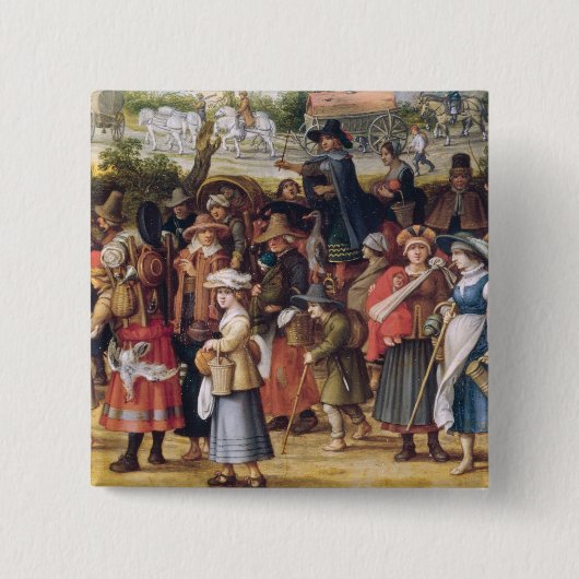 戦争場面 缶バッジ (正面)