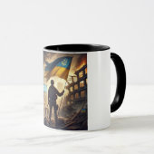 戦争廃墟の中のレジリエンス マグカップ (正面右)