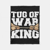 戦争愛好家の綱引きのための王の引用文の綱引き フリースブランケット (正面)