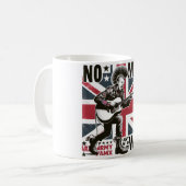戦争抗議のマグカップ コーヒーマグカップ (正面左)