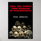 戦争抗議 ポスター (正面)