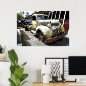 戦争時代ダッジフラットベッドトラック1946 ポスター (ホームオフィス)