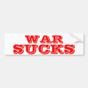 戦争最低 バンパーステッカー