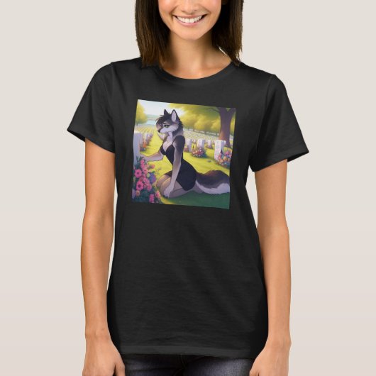 戦争未亡人の狼 Tシャツ (正面)
