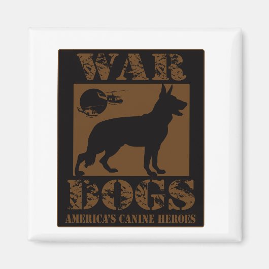 戦争犬のアートワーク マグネット (正面)