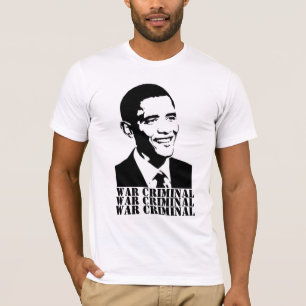、戦争犯罪者白黒、オバマ戦争CRIMIN… Tシャツ