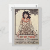 戦争用はがき、米国ヴィンテージ-レリーフ、 浮き彫り活動 ポストカード (正面/裏面)