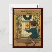 戦争用はがき、米国ヴィンテージ – 赤十字 ポストカード (正面/裏面)