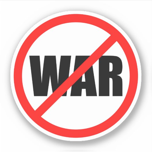 戦争記号なし シール (正面)