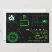 戦争軍隊エアソフト5x7招待状 招待状 (正面)