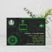 戦争軍隊エアソフト5x7招待状 招待状 (スタンド正面)