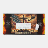 戦争退役軍人と平和 – 陸軍兵士デスクマット デスクマット (キーボード&マウス)