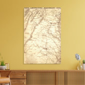 戦争電報標示マップ キャンバスプリント (インサイチュ (リビング))