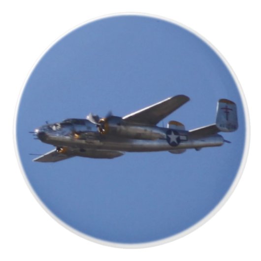 戦争飛行機 セラミックノブ (正面)