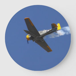 戦争飛行機 ラージ壁時計