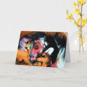 戦争馬3の挨拶状 カード (黄色い花)