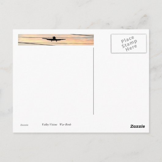 戦争鳥 ポストカード (裏面)