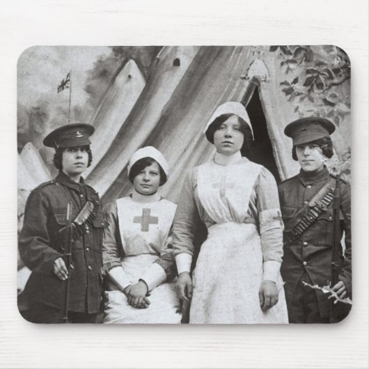 戦争1914-18年の女性 マウスパッド (正面)