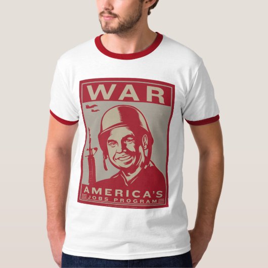 戦争: アメリカの仕事プログラムTシャツ Tシャツ (正面)