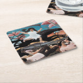 戦争、アンリ・ルソー， 1894 スクエアペーパーコースター (アングル)