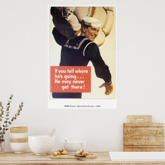 戦争 – ポスター–27 ポスター (キッチン)