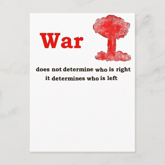 戦争 ポストカード (正面)